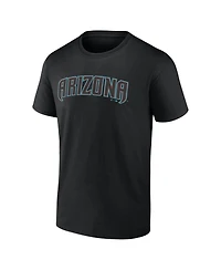 Logo Athletic Men's Black Arizona Diamondbacks Wordmark T-Shirt