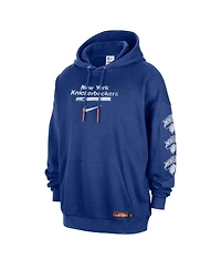 Nike Men's Blue New York Knicks Courtside Club Premium Hoodie