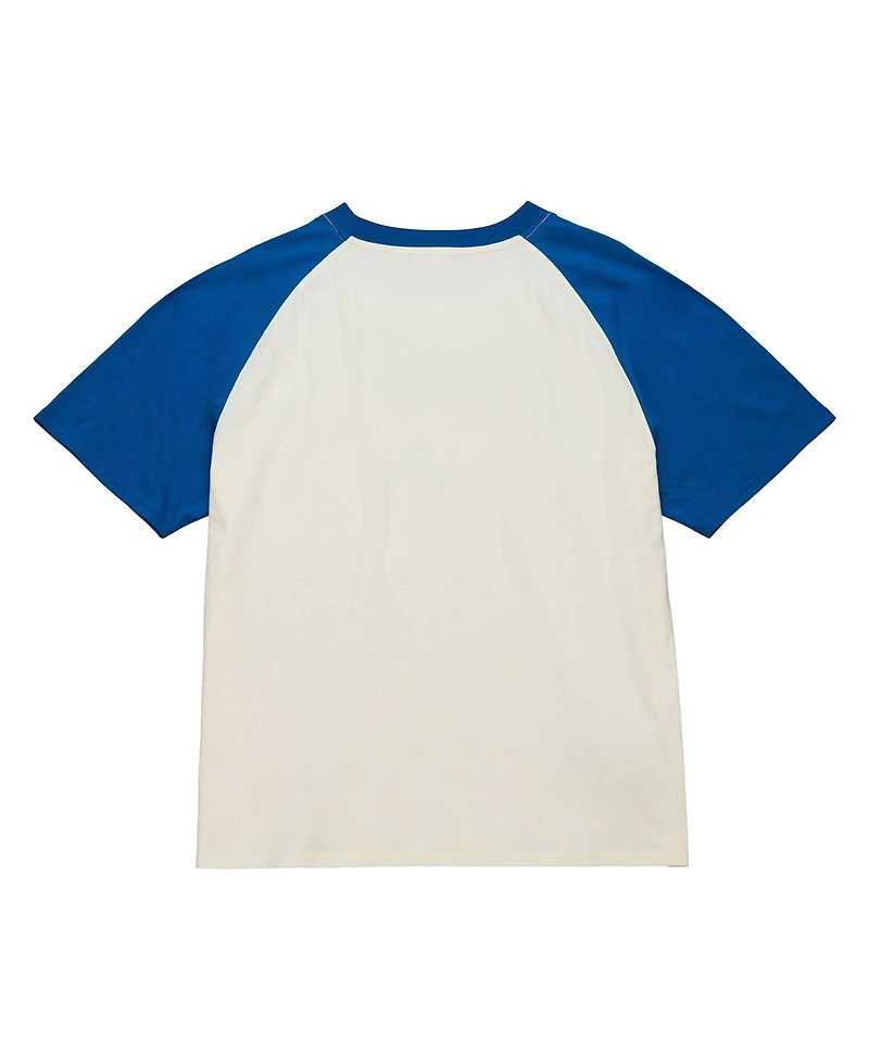 Mitchell & Ness Women's Cream Chicago Cubs Boyfriend Raglan T-Shirt