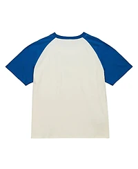 Mitchell & Ness Women's Cream Chicago Cubs Boyfriend Raglan T-Shirt