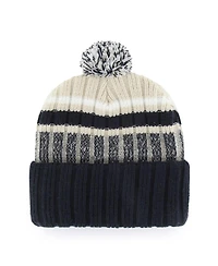'47 Brand Men's Navy Dallas Cowboys Long Range Cuffed Knit Hat with Pom