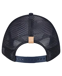 New Era Men's Stone/Navy Detroit Tigers Text A-Frame Trucker 9FORTY Hat