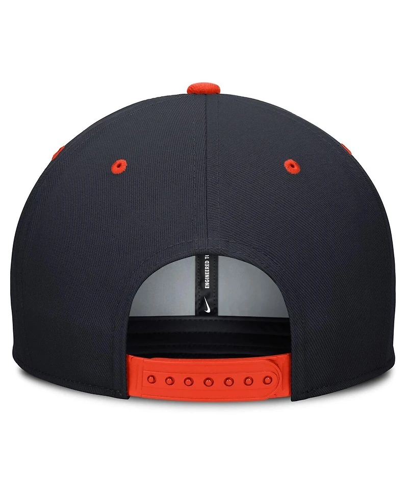 Nike Men's Navy/Orange Detroit Tigers Cooperstown Collection Pro Dri-fit Snapback Hat