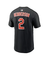 Nike Men's Gunnar Henderson Black Baltimore Orioles Name Number T-Shirt