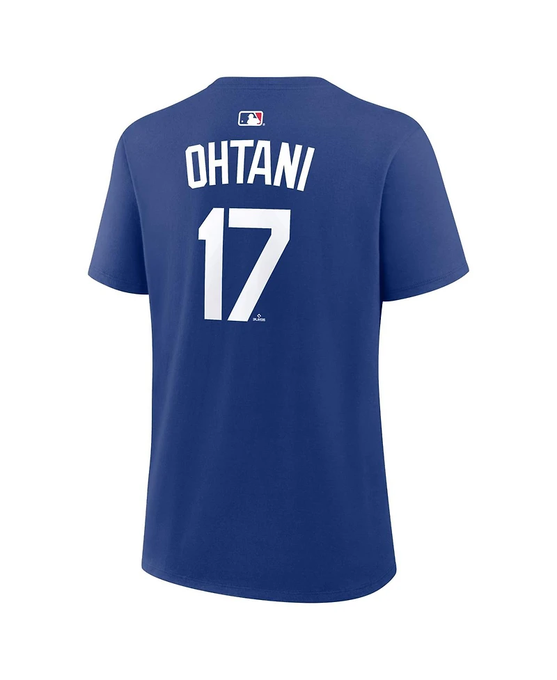 Nike Women's Shohei Ohtani Royal Los Angeles Dodgers Name Number T-Shirt