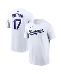 Nike Men's Shohei Ohtani White Los Angeles Dodgers Name Number T-Shirt