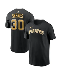 Nike Men's Paul Skenes Black Pittsburgh Pirates Home Name Number T-Shirt