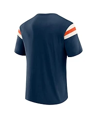 Darius Rucker Collection By Fanatics Men's Navy Houston Astros Distressed Sleeve Stripe T-Shirt