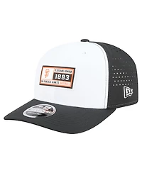 New Era Men's White/Black San Francisco Giants Established Patch 9SEVENTY Adjustable Hat