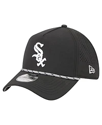 New Era Men's Black Chicago White Sox 39THIRTY A-Frame Perforated Flex Hat