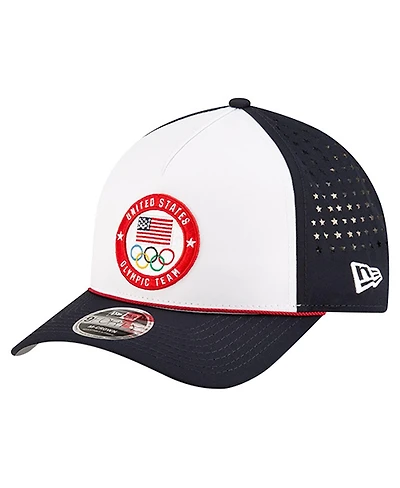 New Era Men's White Team Usa 9FORTY M-Crown A-Frame Adjustable Hat