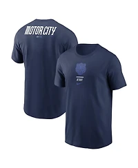 Nike Men's Navy Detroit Tigers City Connect 2-Hit T-Shirt