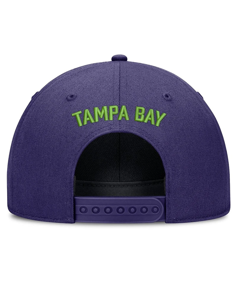 Nike Men's Purple Tampa Bay Rays Cooperstown Rise Adjustable Hat