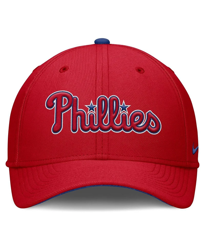 Nike Men's Red Philadelphia Phillies Primetime Rise Dri-fit Flex Hat