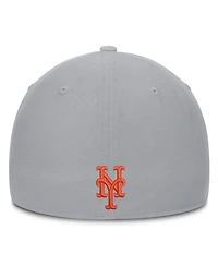 Nike Men's New Era Gray York Mets Primetime Dri-fit Rise Bozz Flex Hat