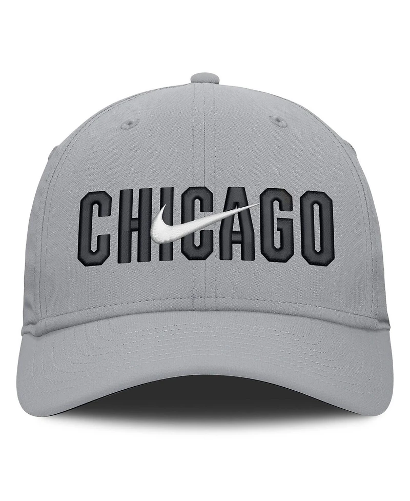Nike Men's Gray Chicago White Sox Primetime Dri-fit Rise Bozz Flex Hat