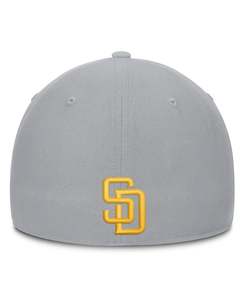 Nike Men's Gray San Diego Padres Primetime Dri-fit Rise Bozz Flex Hat