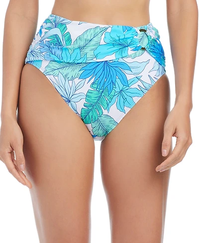 Bleu by Rod Beattie Women's Riviera Retreat High-Waist Draped Swim Bottoms