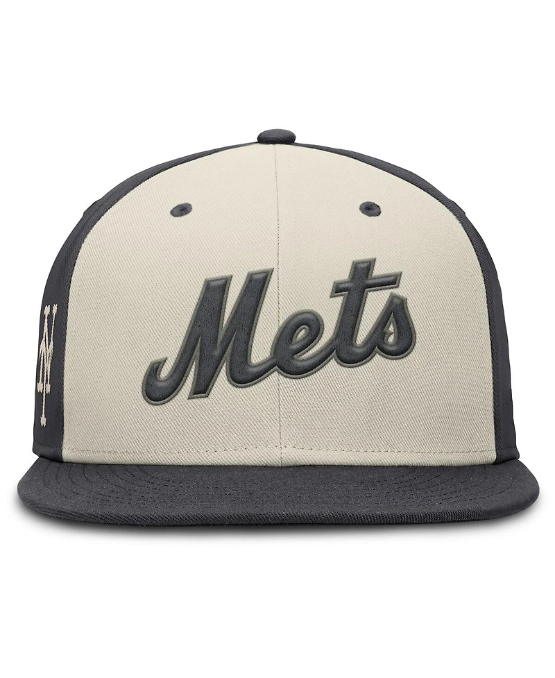 Nike Men's Cream New York Mets Dri-fit True Fitted Hat
