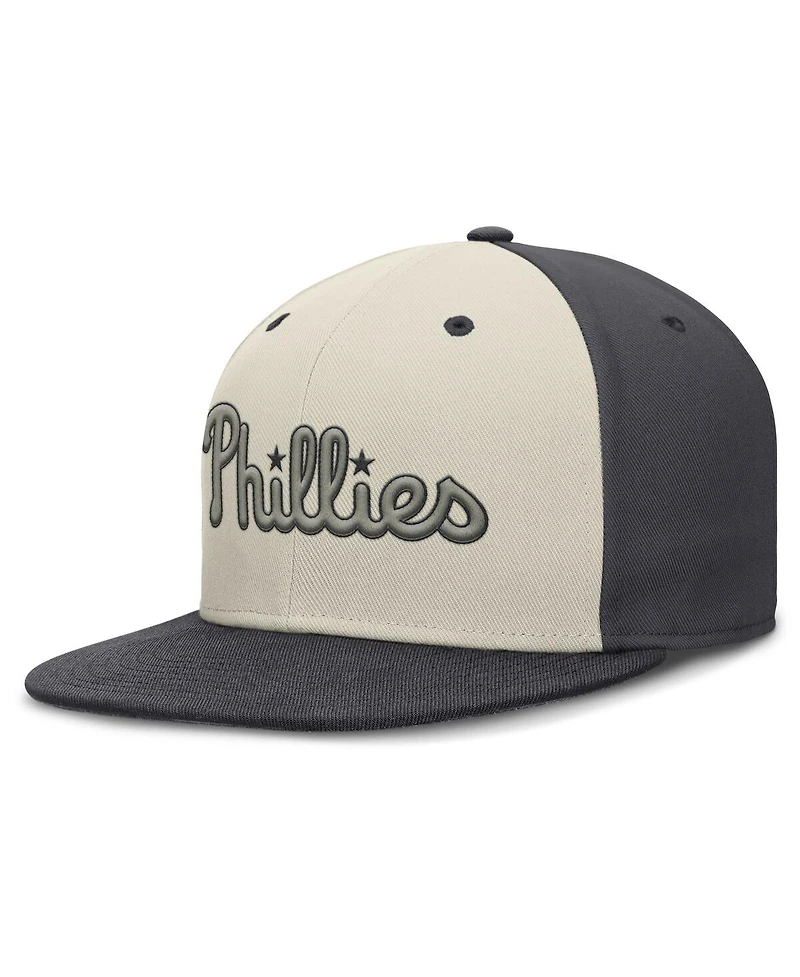 Nike Men's Cream Philadelphia Phillies Dri-fit True Fitted Hat