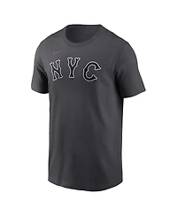 Nike Men's Juan Soto Anthracite New York Mets City Connect Name Number T-Shirt