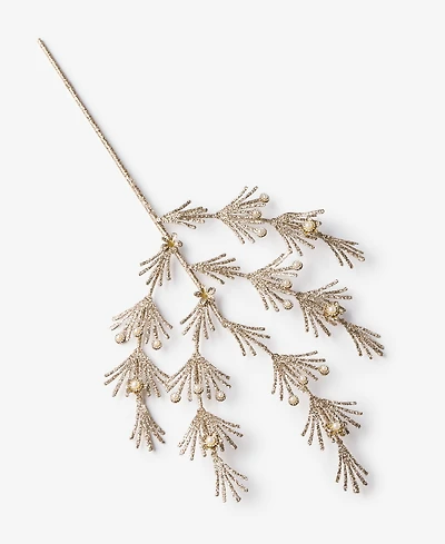 Holiday Lane Gilded Glamour Leaves Pick, Macy's Exclusive