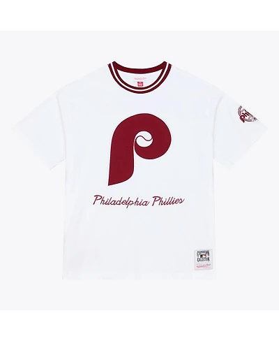 Mitchell & Ness Men's White Philadelphia Phillies Cooperstown Collection Arctic T-Shirt