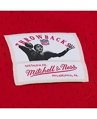 Mitchell & Ness Men's Scarlet San Francisco 49ers Head Coach Mesh Full-Button Fashion Jersey