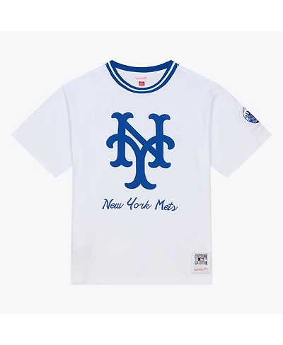 Mitchell & Ness Men's White New York Mets Cooperstown Collection Arctic T-Shirt