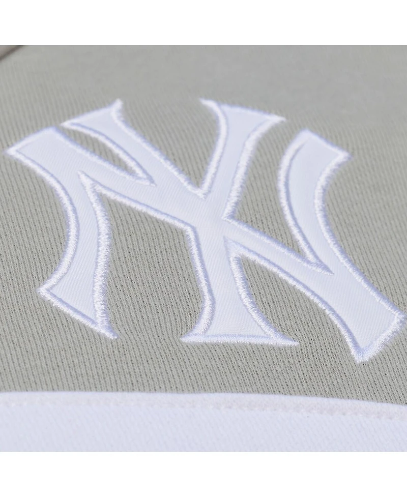 Mitchell & Ness Men's Gray New York Yankees Cooperstown Collection Thunderstorm Head Coach Hoodie