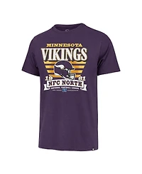 '47 Brand Men's Purple Minnesota Vikings Stripe Splash Franklin T-Shirt