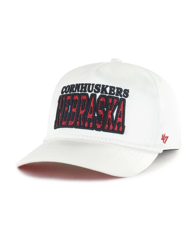 '47 Brand Women's White Nebraska Huskers Outspoken Hitch Adjustable Hat