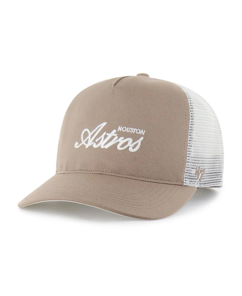 '47 Brand Men's Brown Houston Astros Foundational Mesh Hitch Adjustable Hat