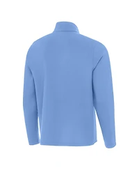 Antigua Men's Powder Blue Chicago Cubs Alternate Logo Insider Quarter-Zip Pullover Sweatshirt
