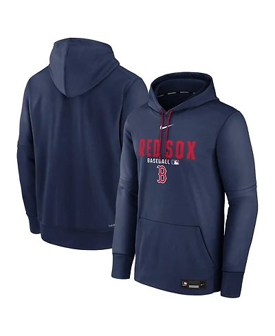 Nike Men's Navy Boston Red Sox Authentic Collection Therma-fit Hoodie