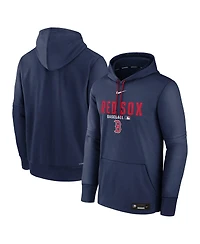 Nike Men's Navy Boston Red Sox Authentic Collection Therma-fit Hoodie