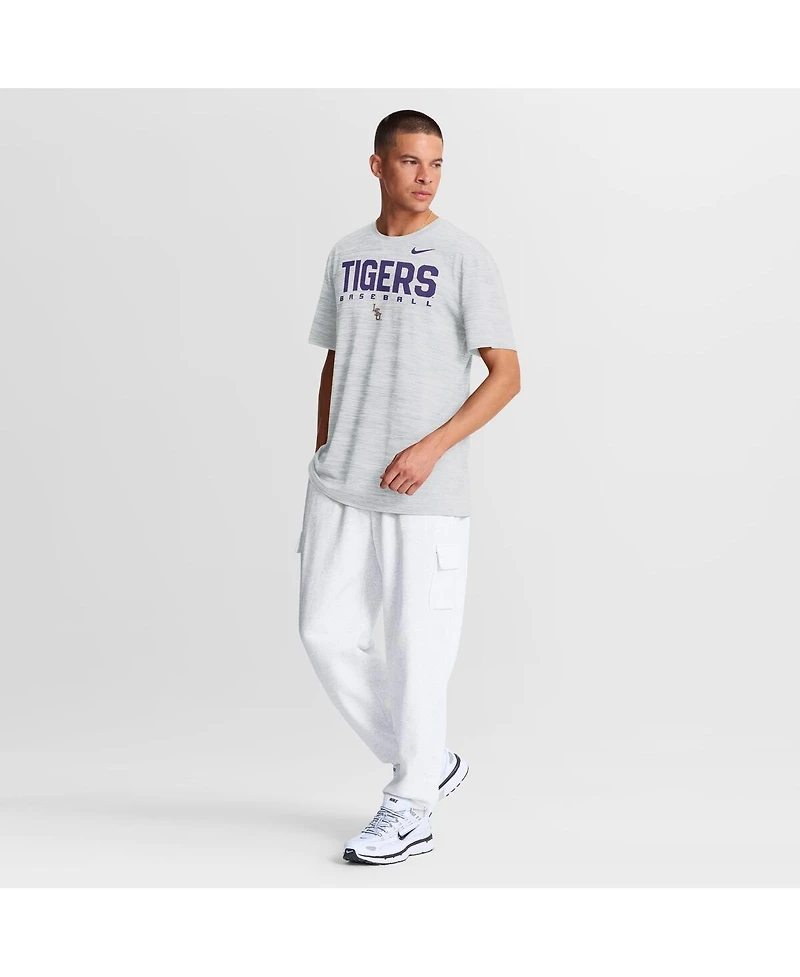 Nike Men's White Lsu Tigers Dugout Velocity Dri-fit T-Shirt