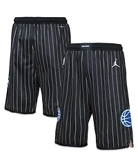 Jordan Big Boys and Girls Black Orlando Magic Authentic Statement Edition Swingman Shorts