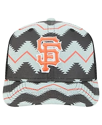 New Era Men's Denim/Black San Francisco Giants Aztec Denim 9SEVENTY Adjustable Hat