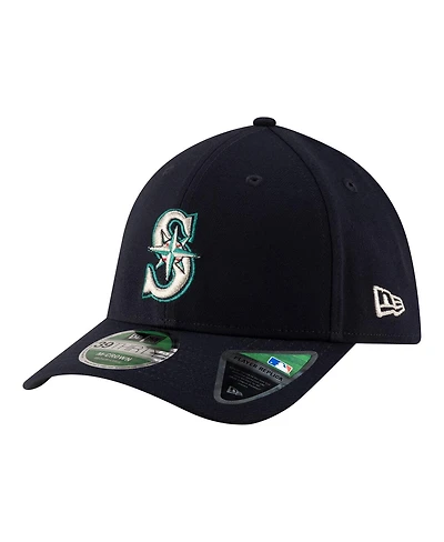 New Era Men's Navy Seattle Mariners Player Replica 39THIRTY M-Crown Flex Hat