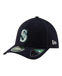 New Era Men's Navy Seattle Mariners Player Replica 39THIRTY M-Crown Flex Hat