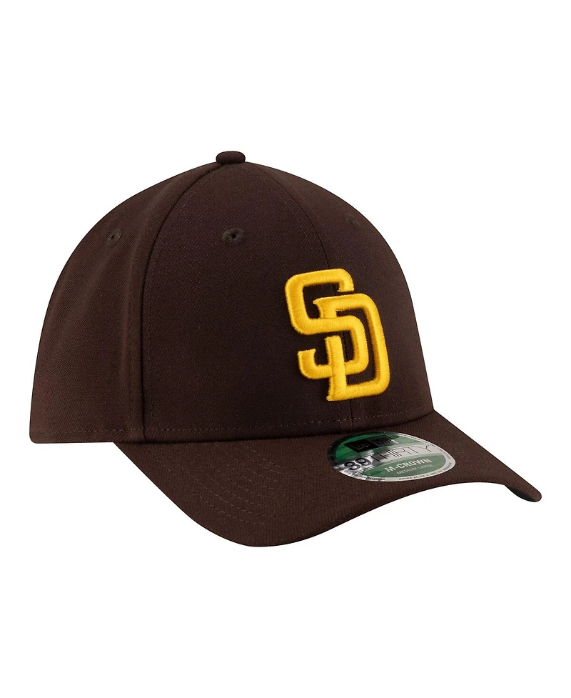 New Era Men's Brown San Diego Padres Player Replica 39THIRTY M-Crown Flex Hat