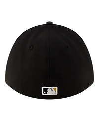 New Era Men's Black Pittsburgh Pirates Alternate Player Replica 39THIRTY M-Crown Flex Hat
