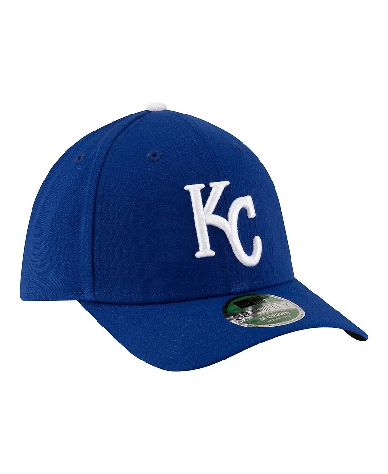 New Era Men's Royal Kansas City Royals Player Replica 39THIRTY M-Crown Flex Hat