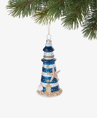 Holiday Lane Seaside Lighthouse Ornament, Macy's Exclusive