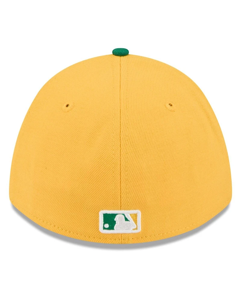 New Era Men's Gold/Green Athletics 2026 Spring Training M-Crown 39THIRTY Flex Hat