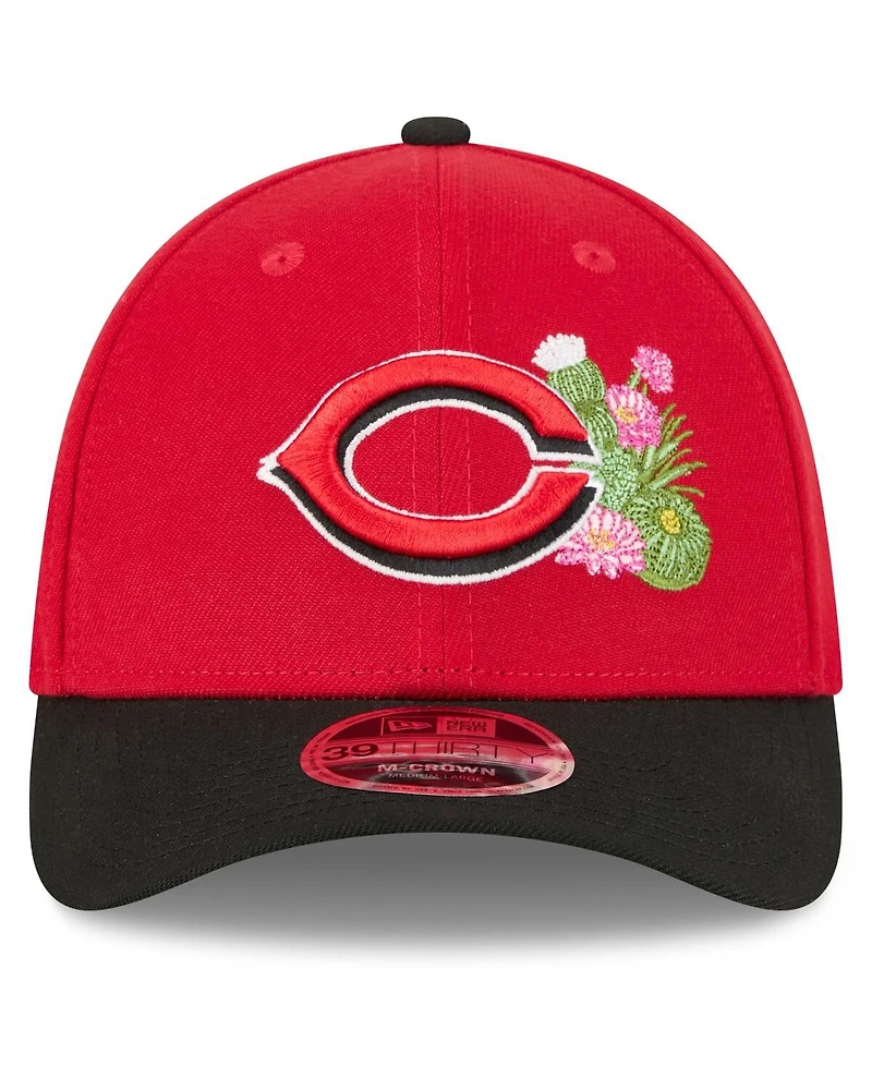 New Era Men's Red/Black Cincinnati Reds 2026 Spring Training M-Crown 39THIRTY Flex Hat