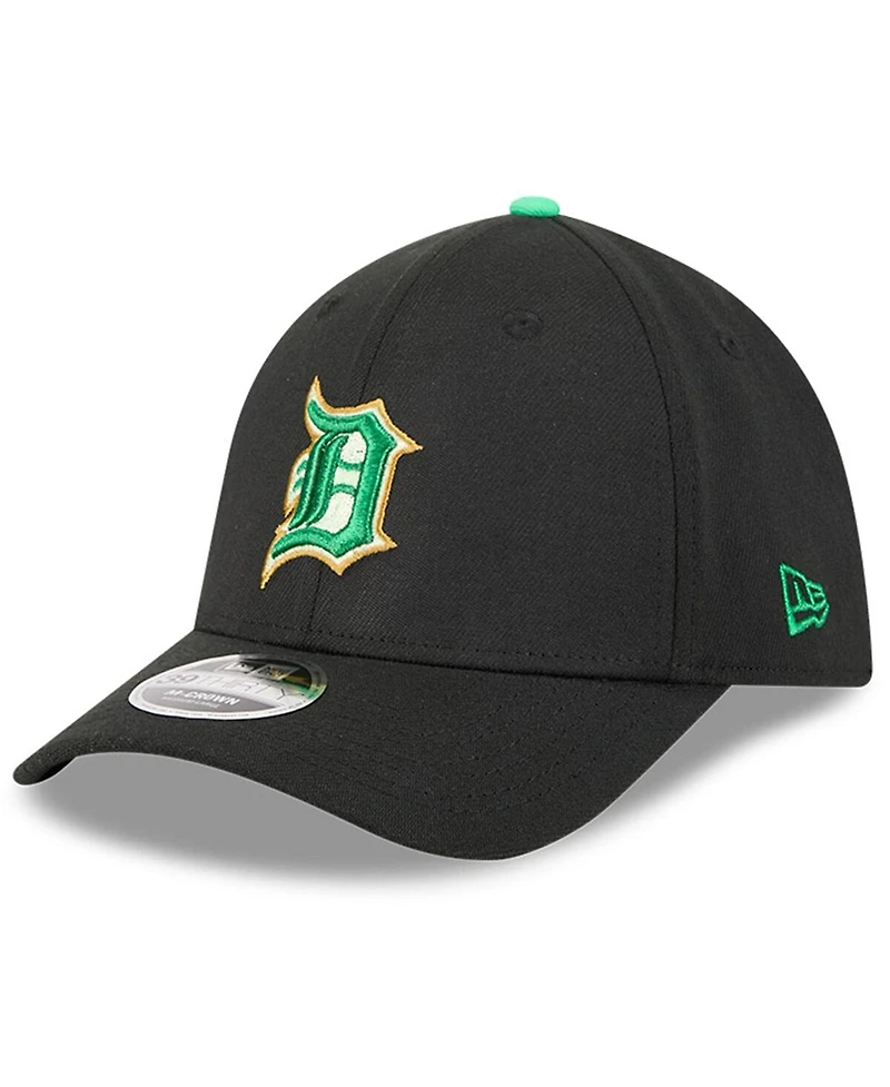 New Era Men's Black Detroit Tigers 2026 St. Patrick's Day 39THIRTY Flex Hat