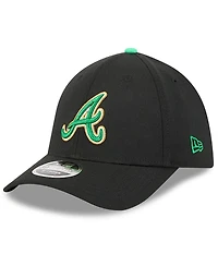New Era Men's Black Atlanta Braves 2026 St. Patrick's Day 39THIRTY Flex Hat