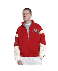 Starter Men's Scarlet San Francisco 49ers The Gust Full-Zip Hoodie